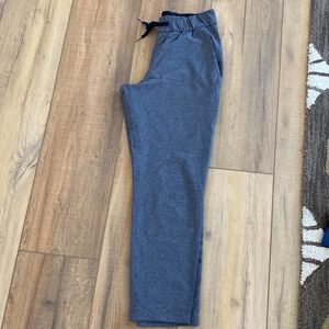 Lululemon trouser pants. Dressy or as sweats. Darker heather gray.